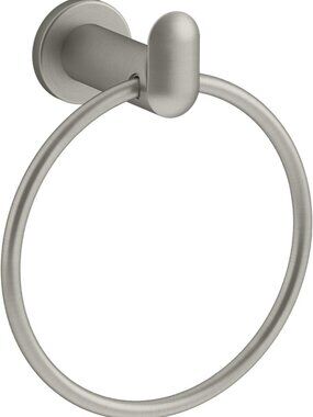 Kohler Kumin Collection Bathroom Towel Ring in Brushed Nickel: K-97898-BN
